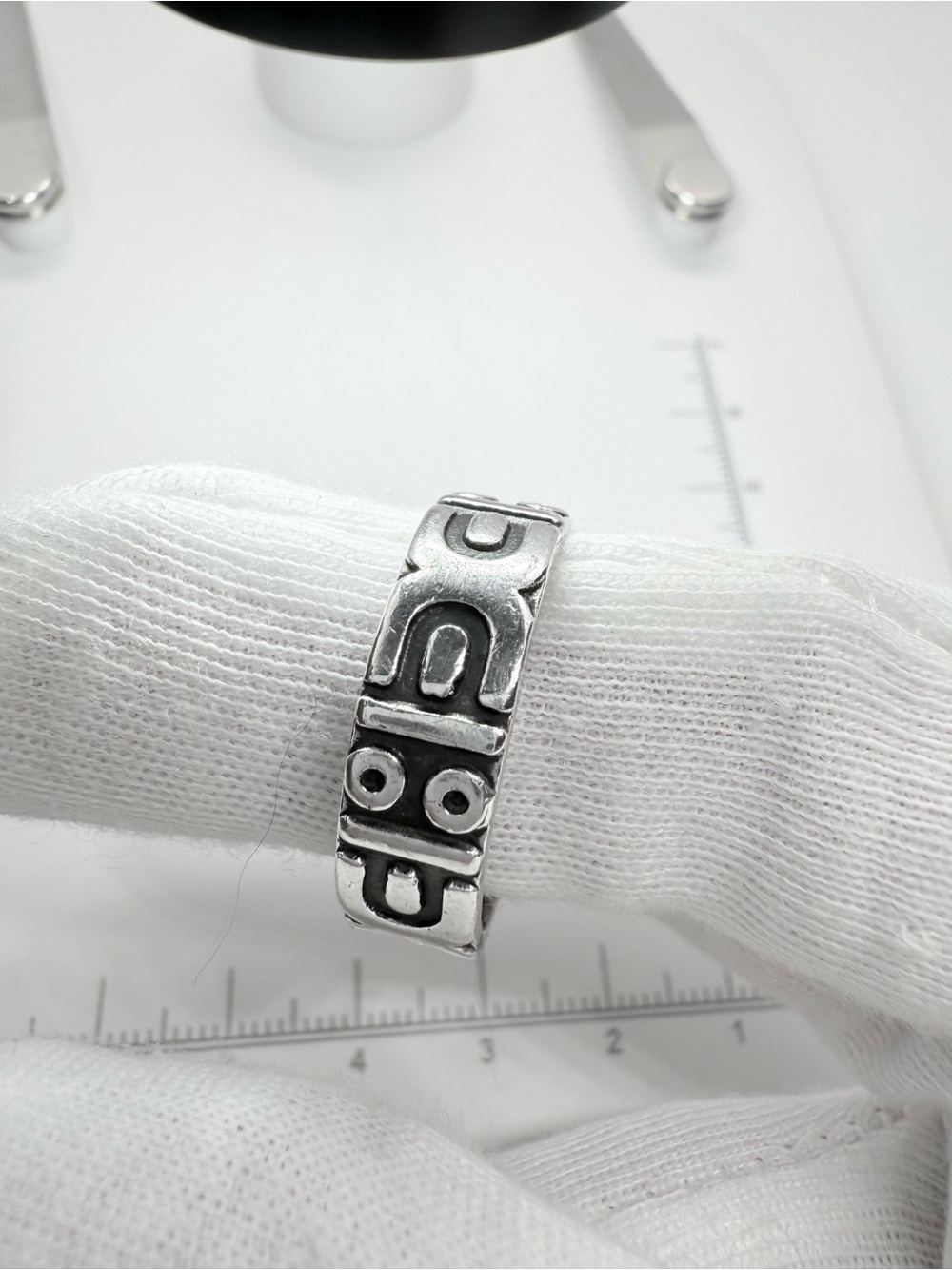 925% silver ring with great design, medieval, Celtic, Viking, Indian